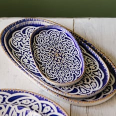 Pioli Oriental Oval Deep Plate 34cm/13" (Pack of 6)