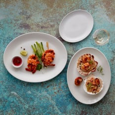 Steelite Simplicity White Oval Coupe Plate 39cm/15" (Pack of 6)