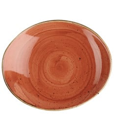 Churchill Stonecast Spiced Orange Coupe Plate 16 x 19.2cm/6.25 x 7.5" (Pack of 12)