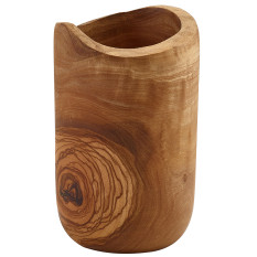 GenWare Olive Wood Rustic Cutlery Holder