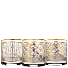 Coco Tumblers 330ml/11.5oz Gold 3 Designs (Pack of 12)