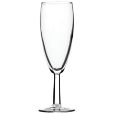 Saxon Toughened Champagne Flutes 150ml/5.25oz CE/UKCA Lined 125ml (Pack of 12)