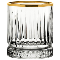 Elysia Double Old Fashioned Glasses 360ml/12.5oz Gold Rim (Pack of 12)