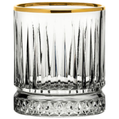 Elysia Old Fashioned Glasses 210ml/7oz Gold Rim (Pack of 4)