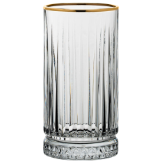 Elysia Highball Glasses 450ml/15oz Gold Rim (Pack of 12)