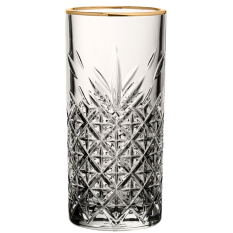 Timeless Vintage Long Drink Gold Rim 300ml/10.5oz (Pack of 12)