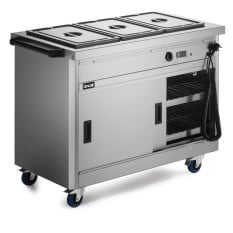 Lincat P6B3 Panther 670 Series Free-standing Hot Cupboard 3GN Bain Marie Top 1205mm