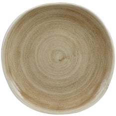 Stonecast Patina Antique Taupe Organic Round Plate 26.4cm