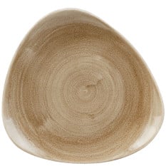 Stonecast Patina Antique Taupe Triangle Plate 22.9cm