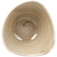 Stonecast Patina Antique Taupe Triangle Bowl 15.3cm 26cl