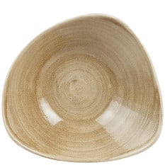 Stonecast Patina Antique Taupe Triangle Bowl 23.5cm 60cl