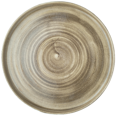 Churchill Stonecast Patina Antique Taupe Walled Plate 26cm/10.25" (Pack of 6)