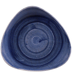 Stonecast Patina Cobalt Blue Lotus Plate 9"