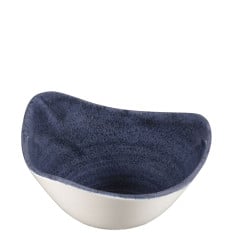 Churchill Stonecast Patina Cobalt Blue Triangular Bowl 15.3cm/6" 260ml/9.15oz (Pack of 12)