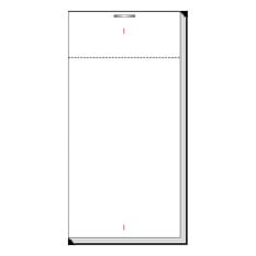 Single Sheet Waiters Restaurant Order Pads 100 Sheets (Pack of 25)