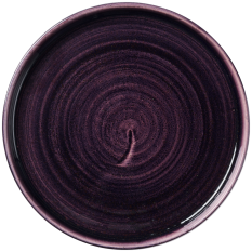 Churchill Stonecast Patina Deep Purple Walled Plate 21cm/8.25" (Pack of 6)