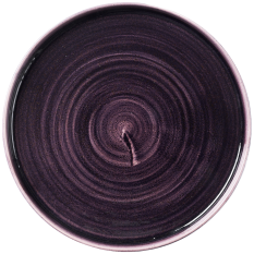 Churchill Stonecast Patina Deep Purple Walled Plate 26cm/10.25" (Pack of 6)
