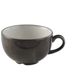 Churchill Stonecast Patina Iron Black Cappuccino Cup 340ml/12oz (Pack of 12)