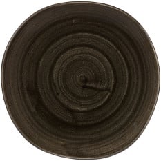 Stonecast Patina Iron Black Organic Round Plate 21cm