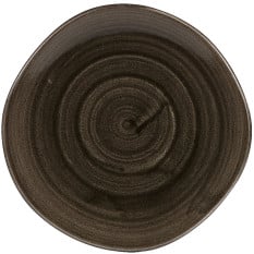 Stonecast Patina Iron Black Organic Round Bowl 25.3cm