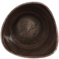 Stonecast Patina Iron Black Triangle Bowl 15.3cm 26cl