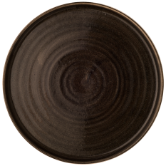 Churchill Stonecast Patina Iron Black Walled Plate 21cm/8.67" (Pack of 6)