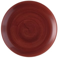 Churchill Stonecast Patina Red Rust Evolve Coupe Plate 26cm/10.25" (Pack of 12)