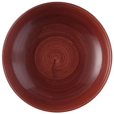 Churchill Stonecast Patina Red Rust Evolve Coupe Bowl 24.8cm/9.75" 1.1L/40oz (Pack of 12)