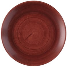Churchill Stonecast Patina Red Rust Evolve Coupe Plate 21.7cm/8.67" (Pack of 12)