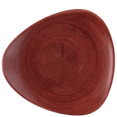 Churchill Stonecast Patina Red Rust Lotus Plate 22.9cm/9" (Pack of 12)