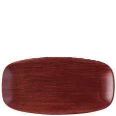 Churchill Stonecast Patina Red Rust Chefs’ Oblong Plate 30 x 15.3cm/11.75 x 6" (Pack of 12)