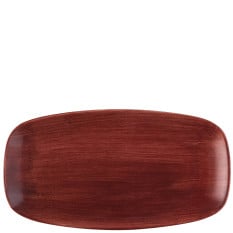 Churchill Stonecast Patina Red Rust Chefs’ Oblong Plate 35.5 x 18.9cm/13.875 x 7.375" (Pack of 6)