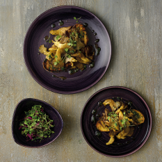 Churchill Stonecast Patina Deep Purple Lotus Plate 26.5cm/10.5" (Pack of 12)