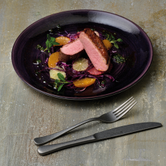 Churchill Stonecast Patina Deep Purple Evolve Coupe Plate 21.7cm/8.34" (Pack of 12)