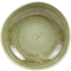 Churchill Stonecast Patina Burnished Green Organic Round Plate 28.6cm