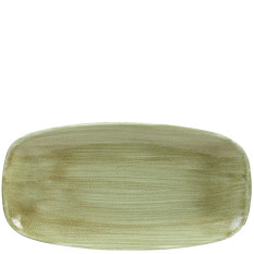 Churchill PABGXO111 Stonecast Patina Green Chefs' Rect Plate 29.8x15.3cm