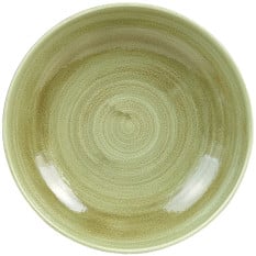 Churchill PABGEVB91 Stonecast Patina Burnished Green Coupe Bowl 24.8cm