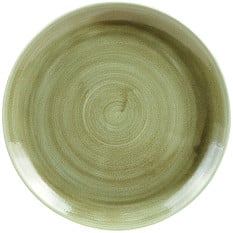 Churchill PABGEV101 Stonecast Patina Burnished Green Coupe Plate 26cm