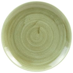 Churchill PABGEVP81 Stonecast Patina Burnished Green Coupe Plate 21.7cm