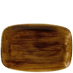 Stonecast Patina Vintage Copper Oblong Plate 12 Inch
