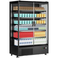 Tefcold Multideck With Doors 1310mm Black