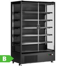 Tefcold Multideck With Doors 1310mm Black