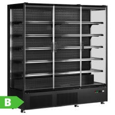 Tefcold Multideck With Doors 1935mm Black