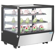 Polar G-Series Counter Display Fridge Black Glass 120 Litre