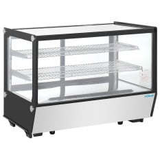 Polar G-Series Counter Display Fridge Black Glass 160 Litre