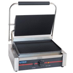Hurricane Medium Ribbed/Ribbed Contact Grill 13amp