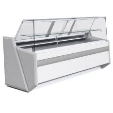 Graupel Modern Straight Glass Serve Over Counter (252 x 86.5 x 122cm)