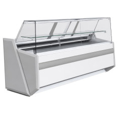 Graupel Modern Straight Glass Serve Over Counter (205 x 86.5 x 122cm)