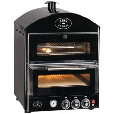 King Edward PK1W Pizza King Oven + Warmer Black