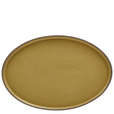 Kava Porcelain Yellow Oval Plate 28cm/11" (Pack of 6)